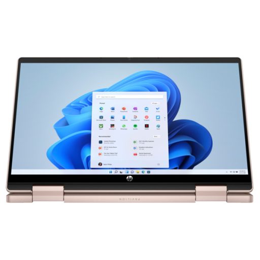 HP Pavilion x360 14-ek2000nh 14" FHD IPS 300cd Touch, Core 5-120U 1.4GHz, 16GB, 512GB SSD, Win 11, rózsa arany