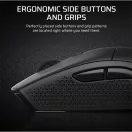 CORSAIR Vezeték Nélküli Egér Gaming, M55 Lightwight, 6 programozható gomb, Ultra-könnyű, 16000dpi, fekete