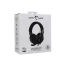 WHITE SHARK PARROT-B, GH-2440B, gamer fejhallgató, fekete
