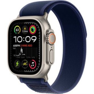   Apple Watch Ultra2 v2 Cellular 49mm Natural Titanium Case with Blue Trail Loop - M/L