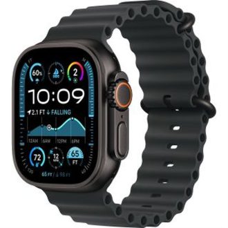   Apple Watch Ultra2 v2 Cellular 49mm Black Titanium Case with Black Ocean Band