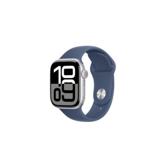   Apple Watch S10 Cellular 42mm Silver Alu Case with Denim Sport Band - M/L