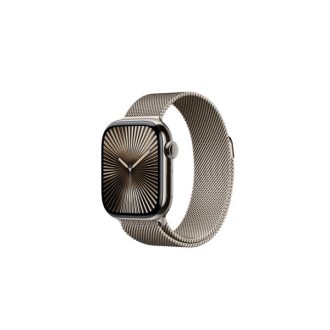   Apple Watch S10 Cellular 42mm Natural Titanium Case with Natural Milanese Loop