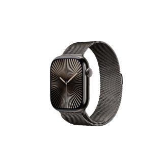   Apple Watch S10 Cellular 46mm Slate Titanium Case with Slate Milanese Loop - S/M