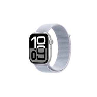   Apple Watch S10 Cellular 46mm Silver Alu Case with Blue Cloud Sport Loop