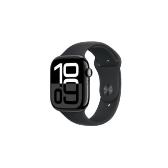   Apple Watch S10 Cellular 46mm Jet Black Alu Case with Black Sport Band - M/L