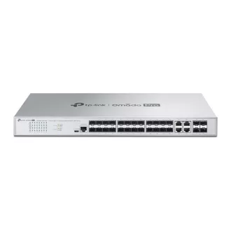   TP-LINK Switch 28xGigabit SFP + 4xGigabit SFP kombó + 4x10G SFP+ Layer2+ Rackes Omada Pro, S5500-24F4XF