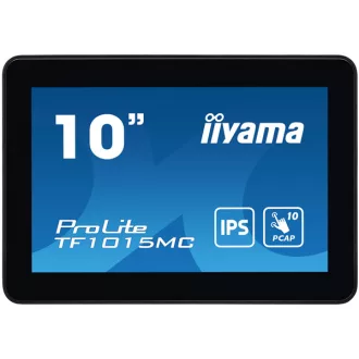   iiyama touch monitor, 10", 1280x800, 16:10, 425cd, 29ms, 800:1,VGA/HDMI/DP/LAN, Open frame, TF1015MC