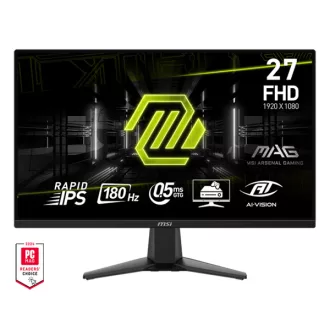   MSI Monitor GAMING MAG 275F 27" FHD 1920x1080, Rapid IPS 180Hz, 16:9, 1000:1, 0,5ms, 2x HDMI, DP, Black