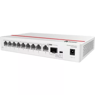   Huawei eKit Switch 8x1000Mbps + 1x1000Mbps + 1x1000Mbps SFP, Nem menedzselhető, Asztali, fanless - S110-8T2ST