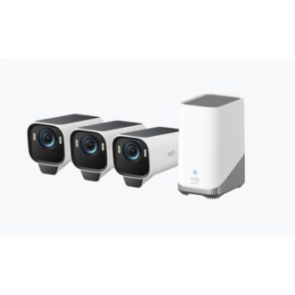   ANKER EUFYCAM S3 Pro Biztonsági Kamera Rendszer (3+1) 4K UHD, Beépített Napelem, BionicMind, kültéri - T88933W1