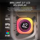 CORSAIR CPU hűtő iCUE LINK TITAN 360 RX LCD (vízhűtés), 3 Ventilátorots, LGA1700 és LGA1851 támogatással, fehér