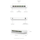 UBiQUiTi Ultra Switch 8x1000Mbps (7xPOE+ 60W), Menedzselhető, Asztali - USW-Ultra-60W