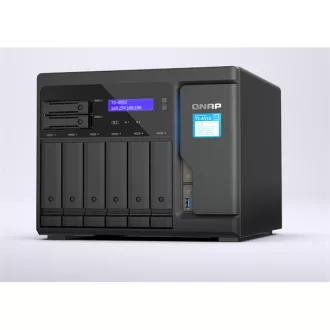   QNAP NAS 6+2 fiókos Intel Atom C5125 8x2,8GHz, 4GB DDR4, 2xM.2 2280 slot, 2x2,5Gbps, 1x10Gbps - TS-855X-8G