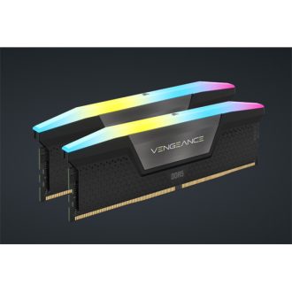  CORSAIR Memória VENGEANCE RGB DDR5 64GB 4800MHz CL32 INTEL (Kit of 2), fekete