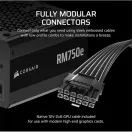 CORSAIR Tápegység Moduláris, RM750e, 750W, 12cm, ATX 3.1, PCIe 5.1, BOX, Cybenetics Gold