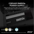 CORSAIR Tápegység Moduláris, RM850e, 850W, 12cm, ATX 3.1, PCIe 5.1, BOX, Cybenetics Gold