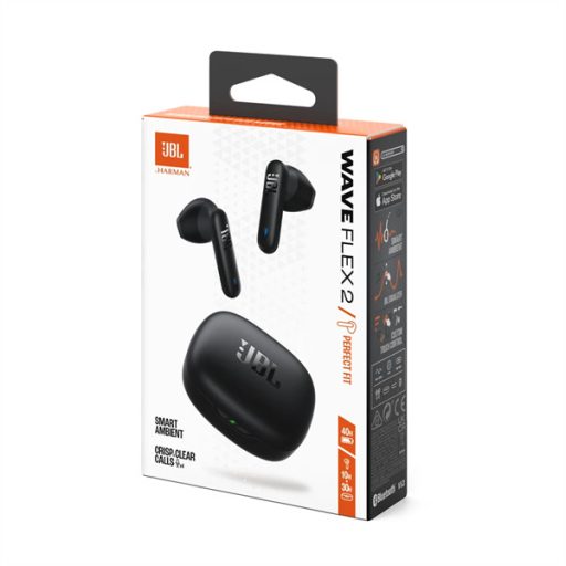 JBL Wave Flex 2 (Vezeték nélküli fülhallgató), Fekete