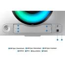 SAMSUNG Ívelt Gaming 240Hz OLED monitor 49" G95SD, 5120x1440, 32:9, 250cd/m2, 0.03ms, HDMI/DP/WiFi/BT, hangszóró