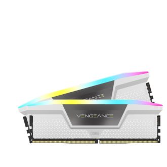   CORSAIR Memória VENGEANCE RGB DDR5 32GB 6000MHz CL36, INTEL, AMD (Kit of 2), fehér