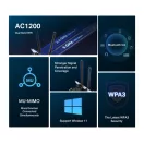 MERCUSYS Wireless Adapter PCI-Express 5.0 Dual Band AC1200 Bluetooth, MA30E