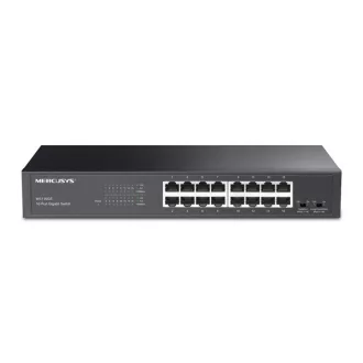   MERCUSYS Switch 16x1000Mbps, Fémházas Asztali Rackes, MS116GS