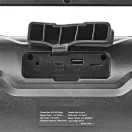 Nedis SPBB310BK akkumulátoros party boombox, 120W, Bluetooth, 10 m hatótávolság, USB, microSD , 6 óra vez nélkül