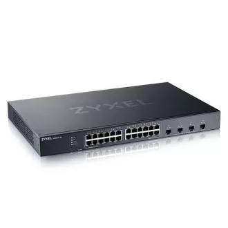   ZYXEL Switch 24x1000Mbps + 4x10G SFP+, Fémházas Menedzselhető, Rackes, XGS1935-28-EU0101F
