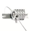 KELINE DIN sínre szerelhető aljzat, CAT.6, 1xRJ45/s