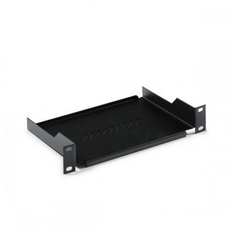 KELINE Fix polc 1U 140mm mély 10", Fekete