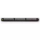KELINE Patch Panel CAT.6 UTP 24 portos 1U Kompakt, Fekete