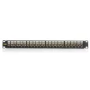 KELINE Patch Panel CAT.6 UTP 24 portos 1U Modular, Fekete