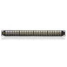 KELINE Patch Panel CAT.6A UTP 24 portos 1U Modular, Fekete