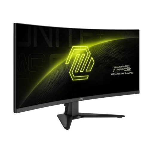 MSI Monitor GAMING MAG 346CQ Ívelt 34" UWQHD, 3440x1440, 180Hz VA 21:9, 1500R, 300cd/m2, 1 ms, 2x HDMI, DP, Black
