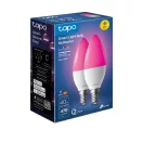 TP-LINK LED Izzó Wi-Fi-s E14, Multi Color, váltakozó színekkel, TAPO L430C(2-PACK)