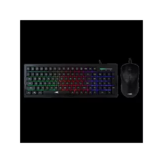   BARACUDA BGC-011B ORCA-B gamer combo fekete billentyűzet (memb. ang.) + egér