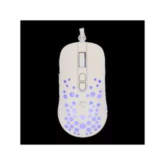   WHITE SHARK TRISTAN-W WS GM-9004W  7D / 12000 dpi fehér RGB gamer egér