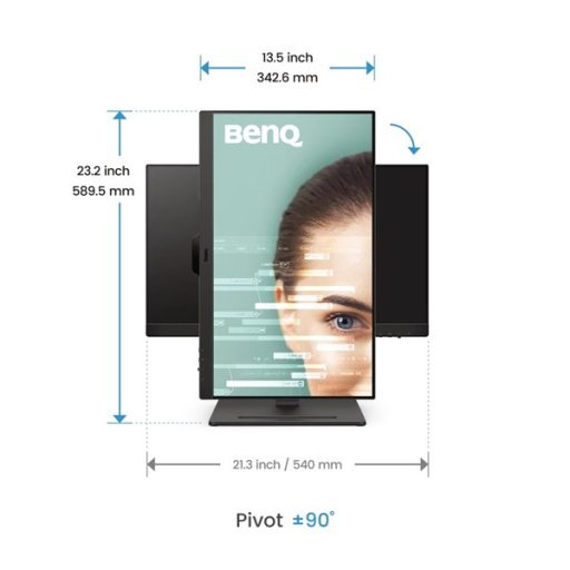 BENQ IPS monitor 23,8" GW2490T 1920x1080, 250 cd/m2, 5ms, 100 Hz, Eye-Care, 2xHDMI, DisplayPort, hangszóró
