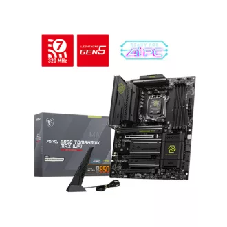 MSI Alaplap AM5 MAG B850 TOMAHAWK MAX WIFI AMD B850, ATX