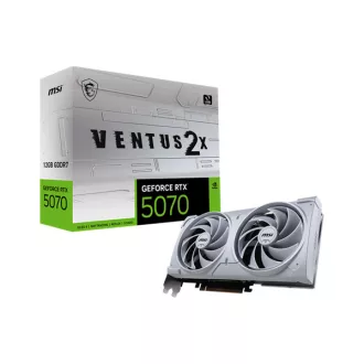   MSI Videokártya PCI-Ex16x nVIDIA RTX 5070 VENTUS 2X WHITE 12GB DDR7 OC