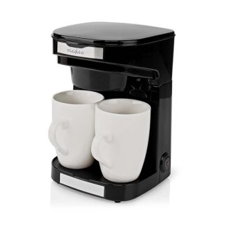   Nedis KACM140EBK kávéfőző, filteres kávé, 0,25 l, 2db csésze, fekete