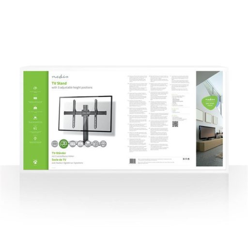 Nedis TVSM2330BK LCD TV / monitor állvány (tartó konzol) 32-65", Maximális teherbírás: 45 kg, Dönthető / Forgatható