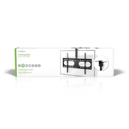 Nedis TVCM1350BK mennyezeti (plafonra szerelhető) TV / monitor állvány/tartó konzol, 42-65", dönthető, forgatható, 45kg