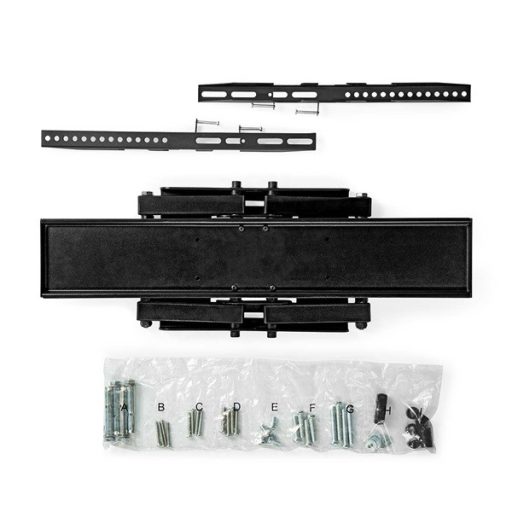 Nedis TVWM3551BK szabadon mozgatható fali LCD TV / monitor tartó konzol (37"-80"), 35kg