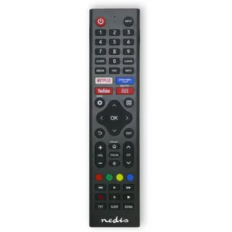   Nedis TVRC45HIBK csere távirányító, Hi-Sense, előre programozott, Amazon Prime, Disney+, Netflix, Rakuten TV gombok