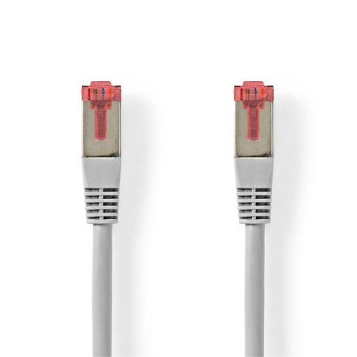 Nedis CCGL85220GY05 UTP / FTP Cat6 patch kábel, RJ45 aranyozott érintkezők, 10/100/1000 Mbit/s, hossz 0.5m