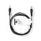Nedis CCGL60600BK10 USB A - USB C (USB-C) kábel, USB2.0, 15W, hossz 1m