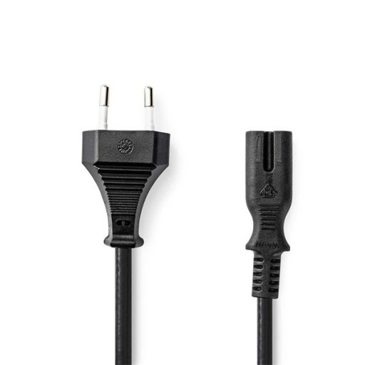 Nedis CEGL11040BK20 táp kábel IEC-320-C7, 2 x 0.75 mm, hossz 2m