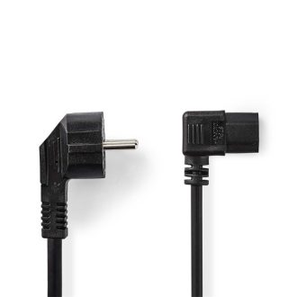   Nedis CEGL10020BK20 táp kábel IEC-320-C13, 3 x 0.75 mm, pipa csatlakozó, hossz 2m
