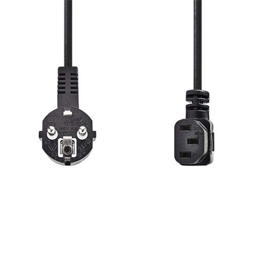 Nedis CEGL10020BK20 táp kábel IEC-320-C13, 3 x 0.75 mm, pipa csatlakozó, hossz 2m